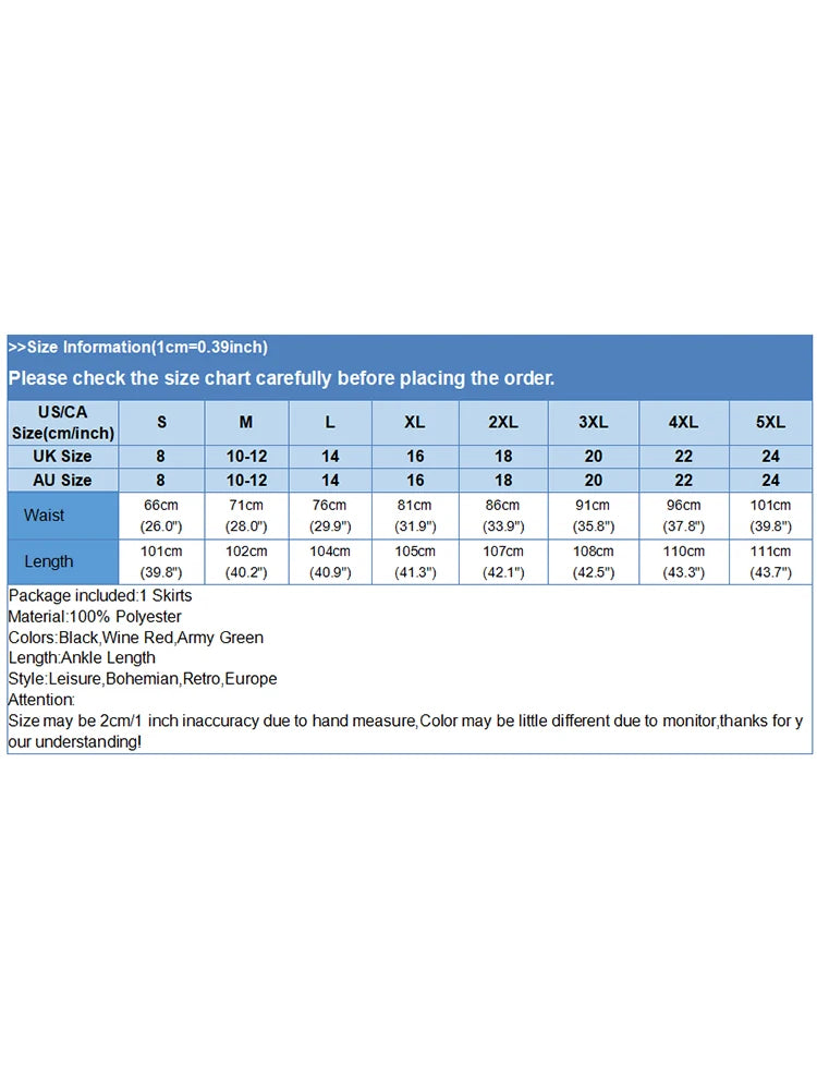 ZANZEA Fashion Women Summer Long Maxi Skirts Vintage Casual Loose Faldas Saia Robe Femme High Waist Solid Skirt Jupe Party Skirt